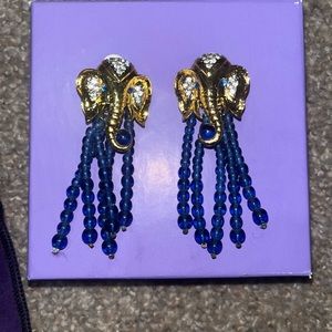 Elizabeth Taylor Elephant Walk Earrings, 1993 Couture Collection